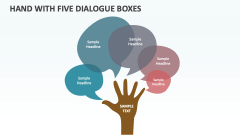 Hand with Five Dialogue Boxes - Slide 1