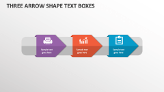 Three Arrow Shape Text Boxes - Slide 1
