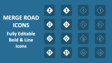 Merge Road Icons - Slide 1