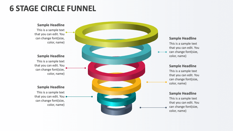 6 Stage Circle Funnel - Slide 1