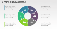 6 Parts Circular Puzzle - Slide 1