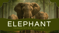 Elephant Presentation Template - Slide 1