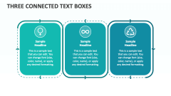 Three Connected Text Boxes - Slide 1