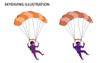 Skydiving Illustration - Slide 3