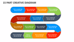15 Part Creative Diagram - Slide 1