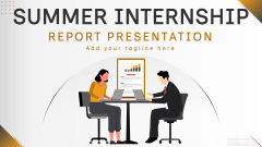 Summer Internship Report Presentation - Slide 1