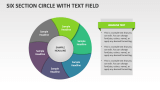 Six Section Circle with Text Field - Slide 1
