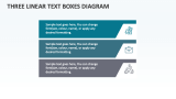 Three Linear Text Boxes Diagram - Slide 1