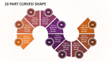 10 Part Curved Shape - Slide 1