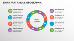 Eight Part Circle Infographic - Slide 1