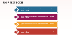 Four Text Boxes - Slide 1