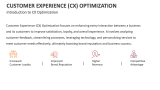 Introduction to Customer Experience (CX) Optimization - Slide 2
