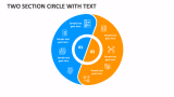 Two Section Circle with Text - Slide 1