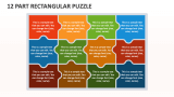 12 Part Rectangular Puzzle - Slide 1