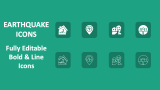 Earthquake Icons - Slide 1