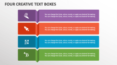 Four Creative Text Boxes - Slide 1