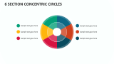 6 Section Concentric Circles - Slide 1
